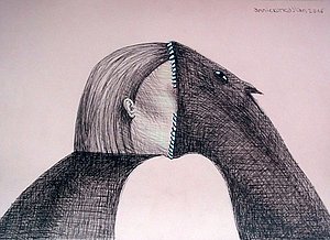 Annie Kurkdjian - Pastel et encre sur papier