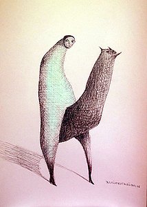 Annie Kurkdjian - Mixed media sur Papier