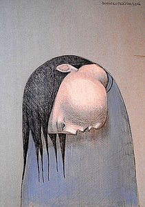 Annie Kurkdjian - Mixed media sur Papier
