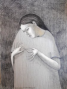 Annie Kurkdjian - Mixed media sur papier