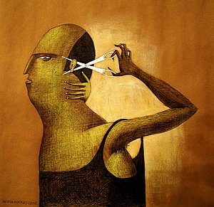 Annie Kurkdjian - Mixed media sur papier